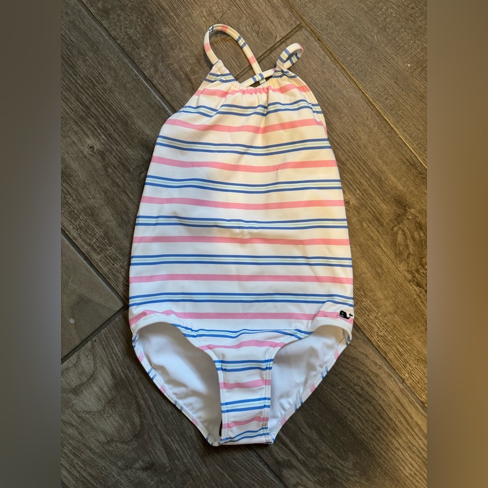 NWT Vineyard Vines Kids Swim One Piece - Cotton Candy